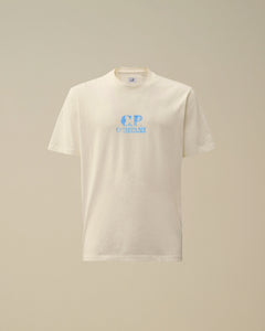 C.P. Company T-shirt Jersey Graphic Logo Gauze White