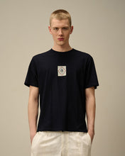 Charger l&#39;image dans la galerie, C.P. Company T-shirt Indigo Jersey Logo Denim