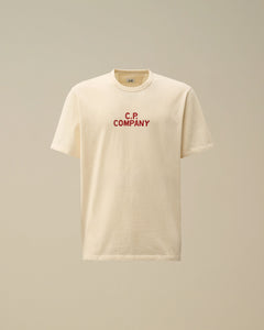 C.P. Company T-shirt Natural Jersey Logo Pistachio