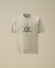 Charger l&#39;image dans la galerie, C.P. Company T-shirt Jersey Logo Blue Fox