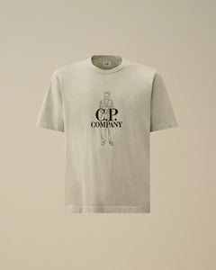 C.P. Company T-shirt Jersey Logo Blue Fox