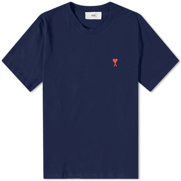 AMI T-shirt Ami de Coeur Boxy Bleu nuit