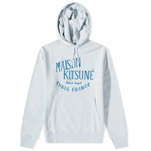 Charger l&#39;image dans la galerie, Maison Kitsuné Hoodie Palais Royal Grey Blue