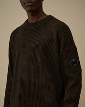 Charger l&#39;image dans la galerie, C.P. Company Pull Cotton Chenille Crewneck Black