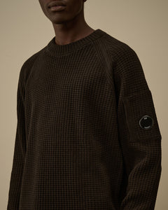 C.P. Company Pull Cotton Chenille Crewneck Black
