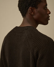 Charger l&#39;image dans la galerie, C.P. Company Pull Cotton Chenille Crewneck Black