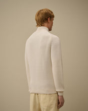 Charger l&#39;image dans la galerie, C.P. Company Pull Lambswool GRS Full Zip Gauze White