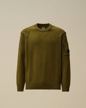 Charger l&#39;image dans la galerie, C.P. Company Pull Lambswool GRS Crewneck Ivy Green