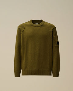 C.P. Company Pull Lambswool GRS Crewneck Ivy Green