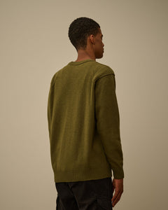 C.P. Company Pull Lambswool GRS Crewneck Ivy Green