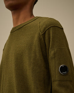 C.P. Company Pull Lambswool GRS Crewneck Ivy Green