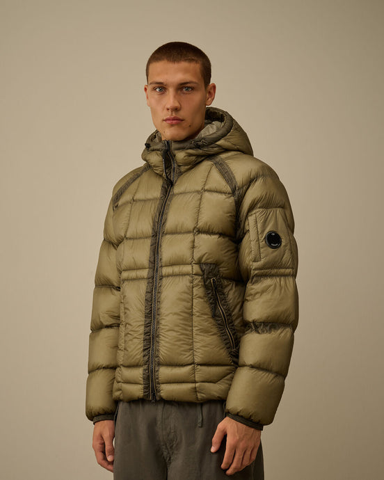 C.P. Company Veste DD Shell Hooded Down Puffer Ivy Green