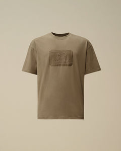 C.P. Company T-shirt 30/1 Jersey Logo Fallen Rock