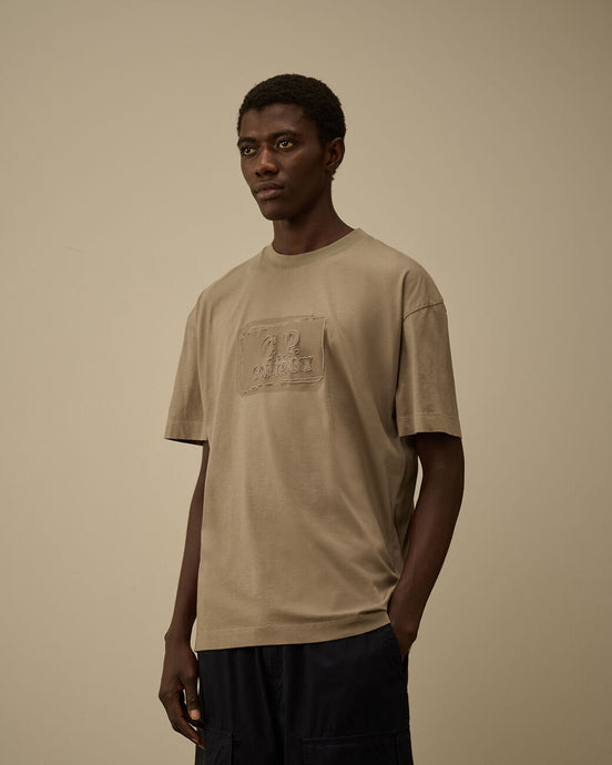 C.P. Company T-shirt 30/1 Jersey Logo Fallen Rock