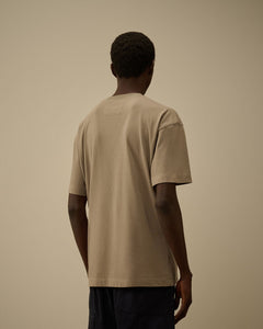 C.P. Company T-shirt 30/1 Jersey Logo Fallen Rock