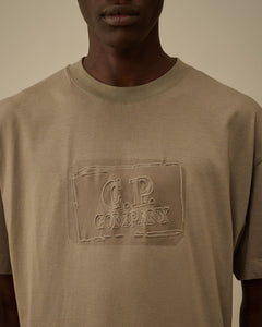 C.P. Company T-shirt 30/1 Jersey Logo Fallen Rock