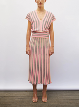 Charger l'image dans la galerie, Molli Jupe Encore Chevron Dune Blueberry Rose