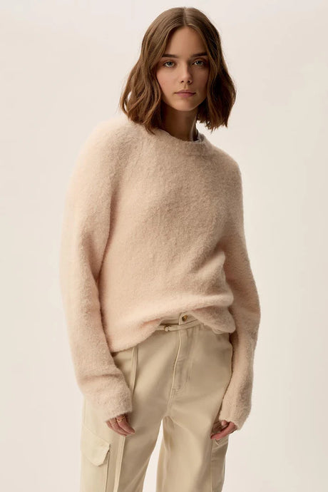 Des Petits Hauts Pull Cruz en Alpaga Poudre