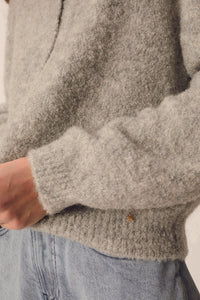 Des Petits Hauts Gilet Cristie en Alpaga Gris Chine