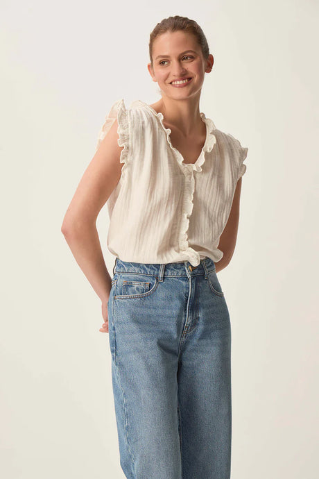 Des Petits Hauts Top Soprano Ecru