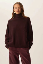 Charger l&#39;image dans la galerie, Des Petits Hauts Pull Aramis Col Montant Coffee