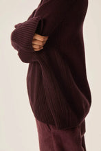 Charger l&#39;image dans la galerie, Des Petits Hauts Pull Aramis Col Montant Coffee