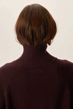 Charger l&#39;image dans la galerie, Des Petits Hauts Pull Aramis Col Montant Coffee