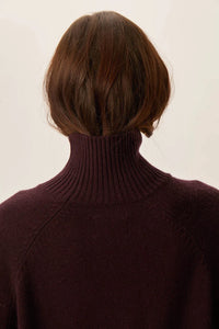 Des Petits Hauts Pull Aramis Col Montant Coffee