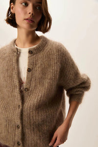 Des Petits Hauts Gilet Alma Kid Mohair Loup