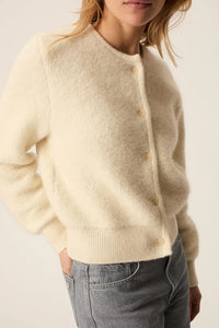Des Petits Hauts Gilet Cumin en Alpaga Creme