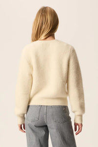 Des Petits Hauts Gilet Cumin en Alpaga Creme