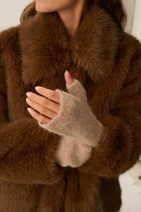 Des Petits Hauts Mitaines Aura en Laine Loup