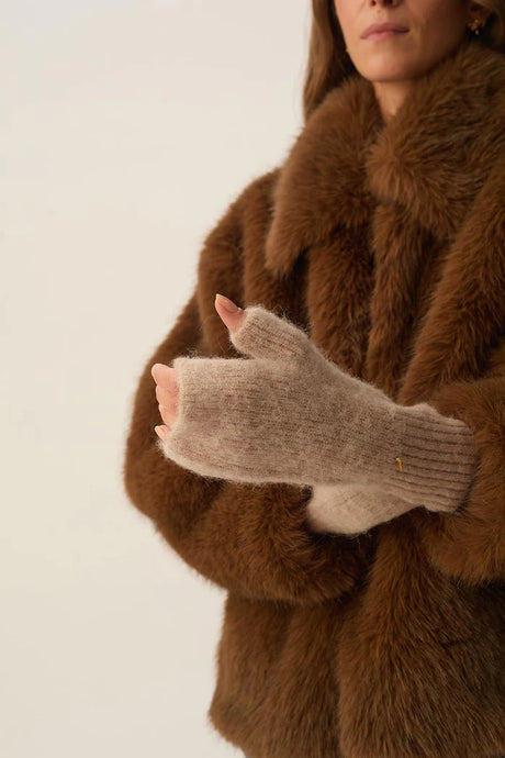 Des Petits Hauts Mitaines Aura en Laine Loup