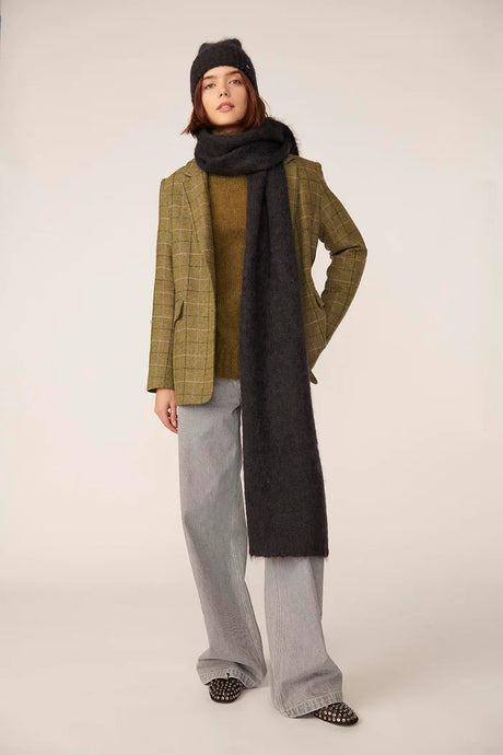 Des Petits Hauts Echarpe Charlette en Laine Ardoise