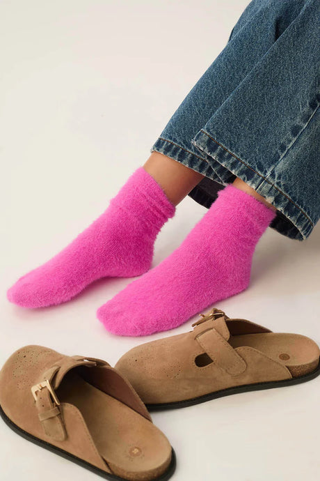 Des Petits Hauts Chaussettes Pierette Rose Fluo