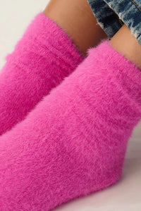 Des Petits Hauts Chaussettes Pierette Rose Fluo