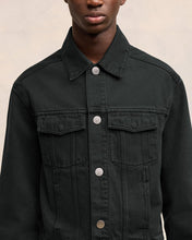 Charger l&#39;image dans la galerie, AMI Veste Trucker en Twill de Coton Noir