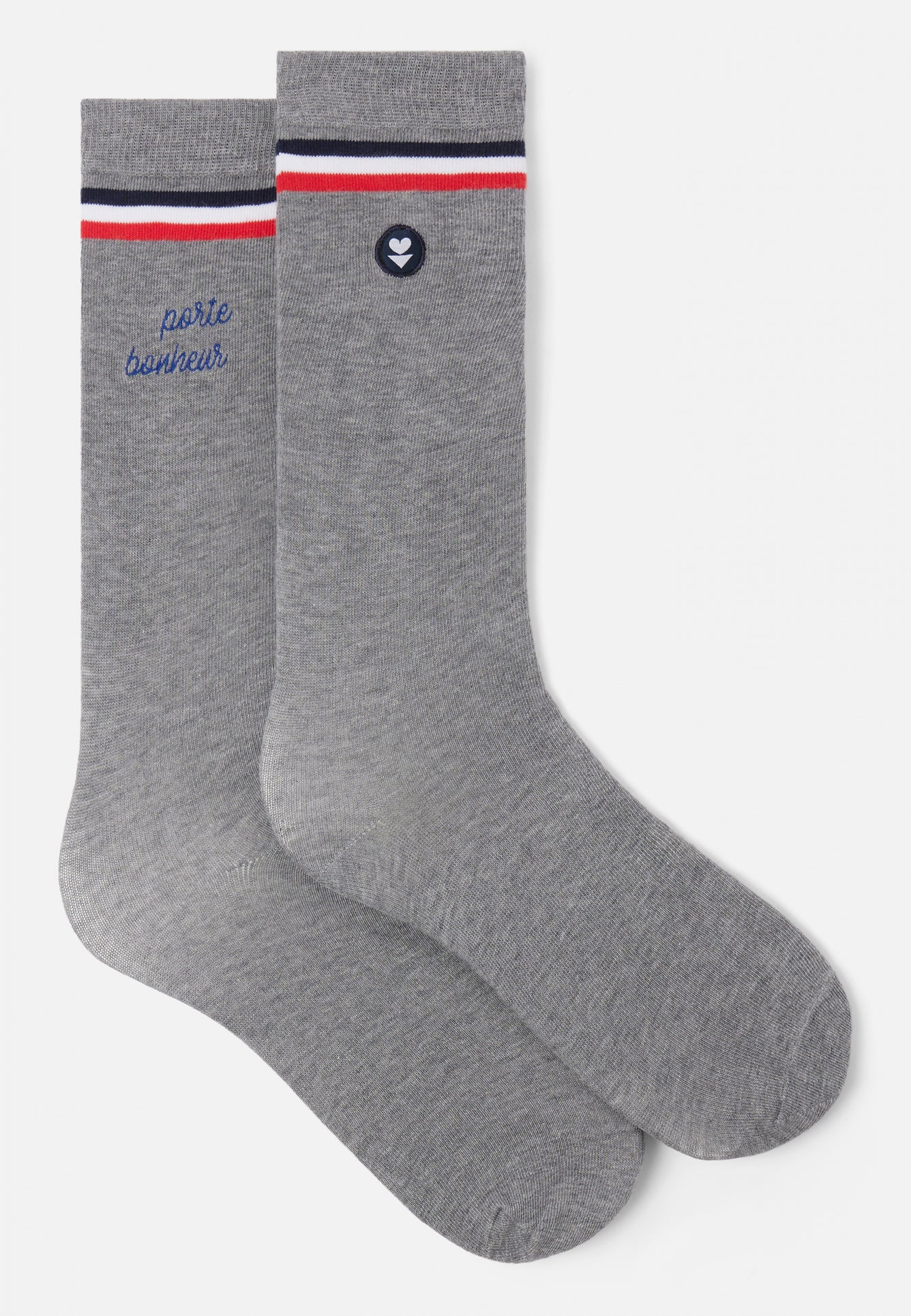 Le Slip Français Chaussettes Lucas Porte Bonheur Gris