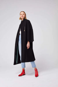 Heimstone Manteau Eren en laine Cachemire Noir