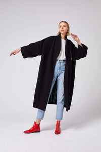 Heimstone Manteau Eren en laine Cachemire Noir