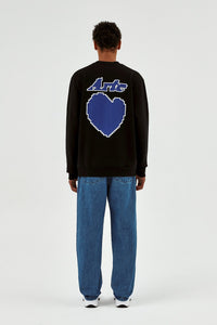 Arte Sweatshirt Cohen Back Heart Black ko