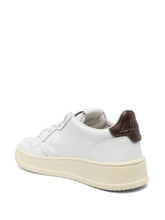 Charger l&#39;image dans la galerie, Autry Sneakers Medalist 01 Low Leather White Brown LL53