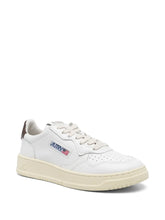 Charger l&#39;image dans la galerie, Autry Sneakers Medalist 01 Low Leather White Brown LL53