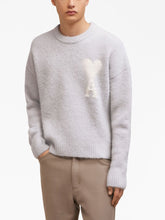 Charger l&#39;image dans la galerie, AMI Pull Ami de Coeur en Alpaga Gris perle