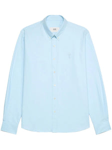 AMI Chemise Ami de Coeur Oxford Bleu ciel