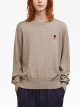 Charger l&#39;image dans la galerie, AMI Pull Col Rond en Laine Ami de Coeur Champagne
