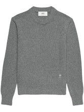 Charger l&#39;image dans la galerie, AMI Pull Col Rond en Cachemire Ami de Coeur Heather grey