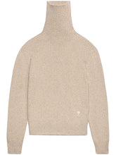 Charger l&#39;image dans la galerie, AMI Pull Col Roulé en Cachemire Ami de Coeur Champagne