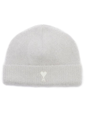 AMI Bonnet Ami de coeur en Alpaga Gris perle