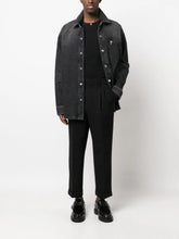 Charger l&#39;image dans la galerie, AMI Chemise Oversize Ami de Coeur Metal Noir